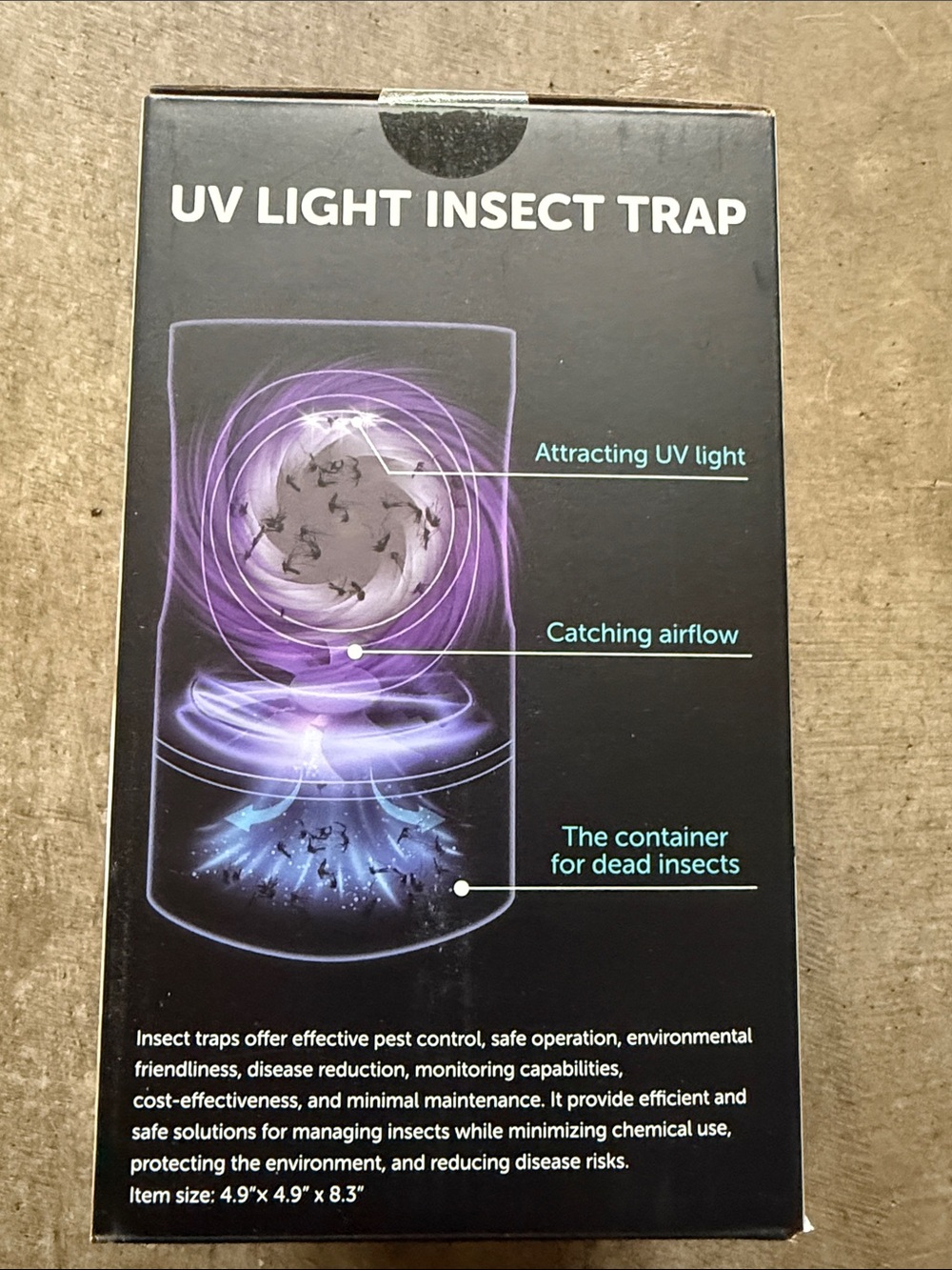 Black UV Light Insect Trap - Mosquito & Insect Protection - Picture 2 of 4
